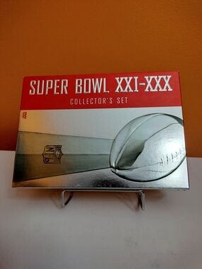 NFL Films Super Bowl XXI-XXX Collector's Set 5-Disc DVD Box - Red & Silver